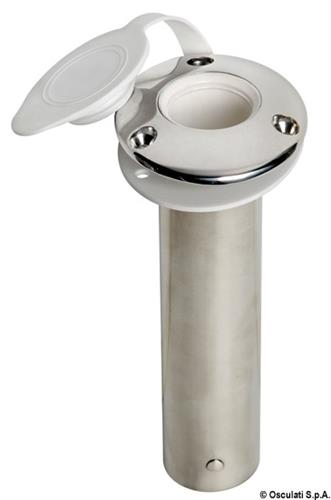 Portacanne incasso inox 90°